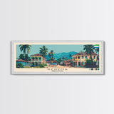 Kenema, Sierra Leone Panoramic Canvas Print, Kenema, Sierra Leone Painting, Sierra Leone Art, Kenema Travel Poster, Travel Art, Vacation Gift