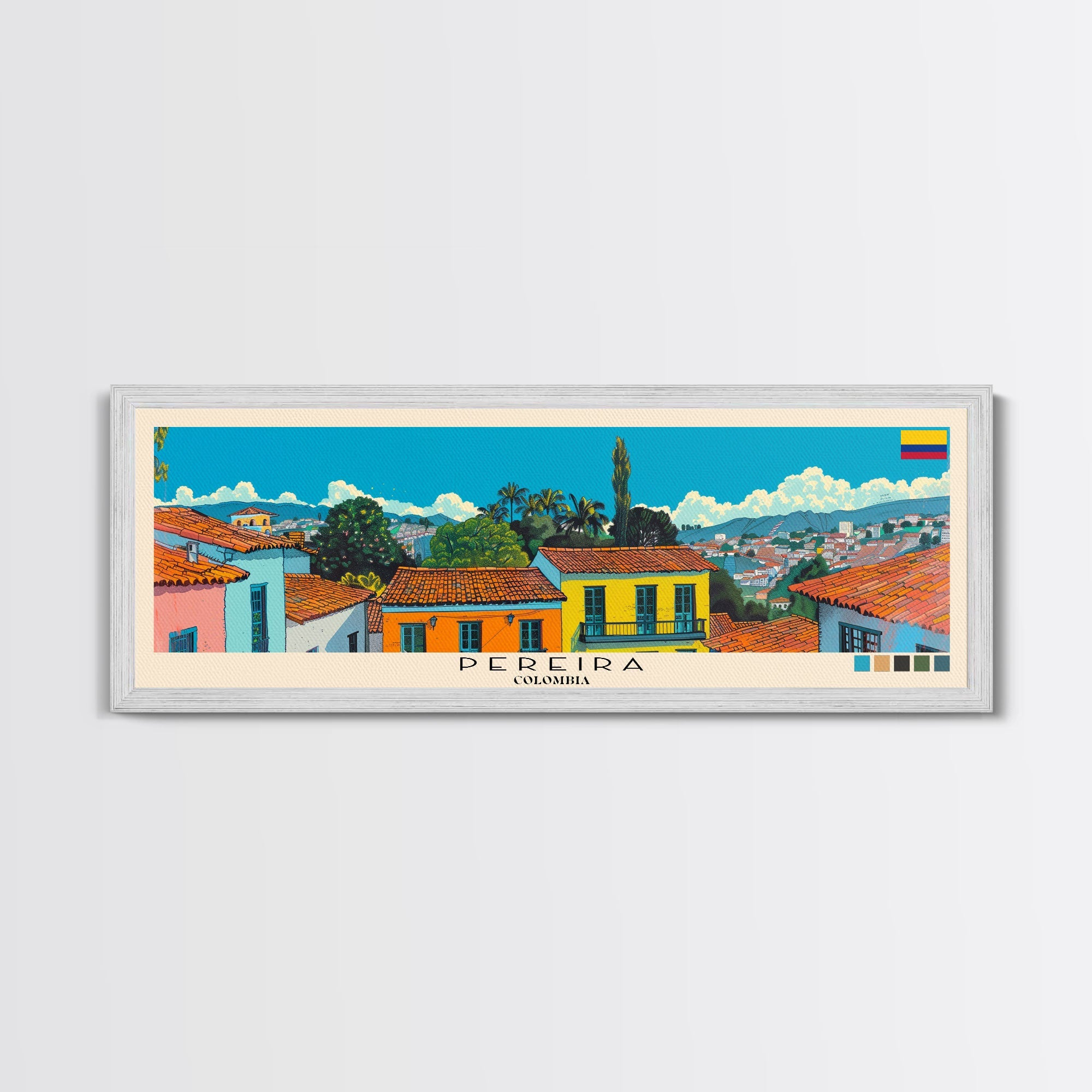 Pereira, Colombia Panoramic Canvas Print, Pereira, Colombia