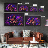 Human bard pixel art, vaporwave RPG concept art, framed canvas print, synthwave tabletop art