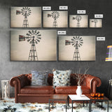 Rustic Farmhouse Home Decor, Windmill Photography Photo Print Art, Rustic Industrial Farmhouse Wall Art Picture, Country Landscape Picture