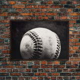 Framed Baseball Print, Black and White Baseball Picture, Sports Wall Decor, Boys Room Wall Decor, Baseball Player Gift, Baseball Nursery Art