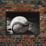 Framed Baseball Print, Black and White Baseball Picture, Sports Wall Decor, Boys Room Wall Decor, Baseball Player Gift, Baseball Nursery Art