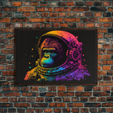 Space Ape, To The Moon Art, Framed Canvas Print, NFT Style Wall Art