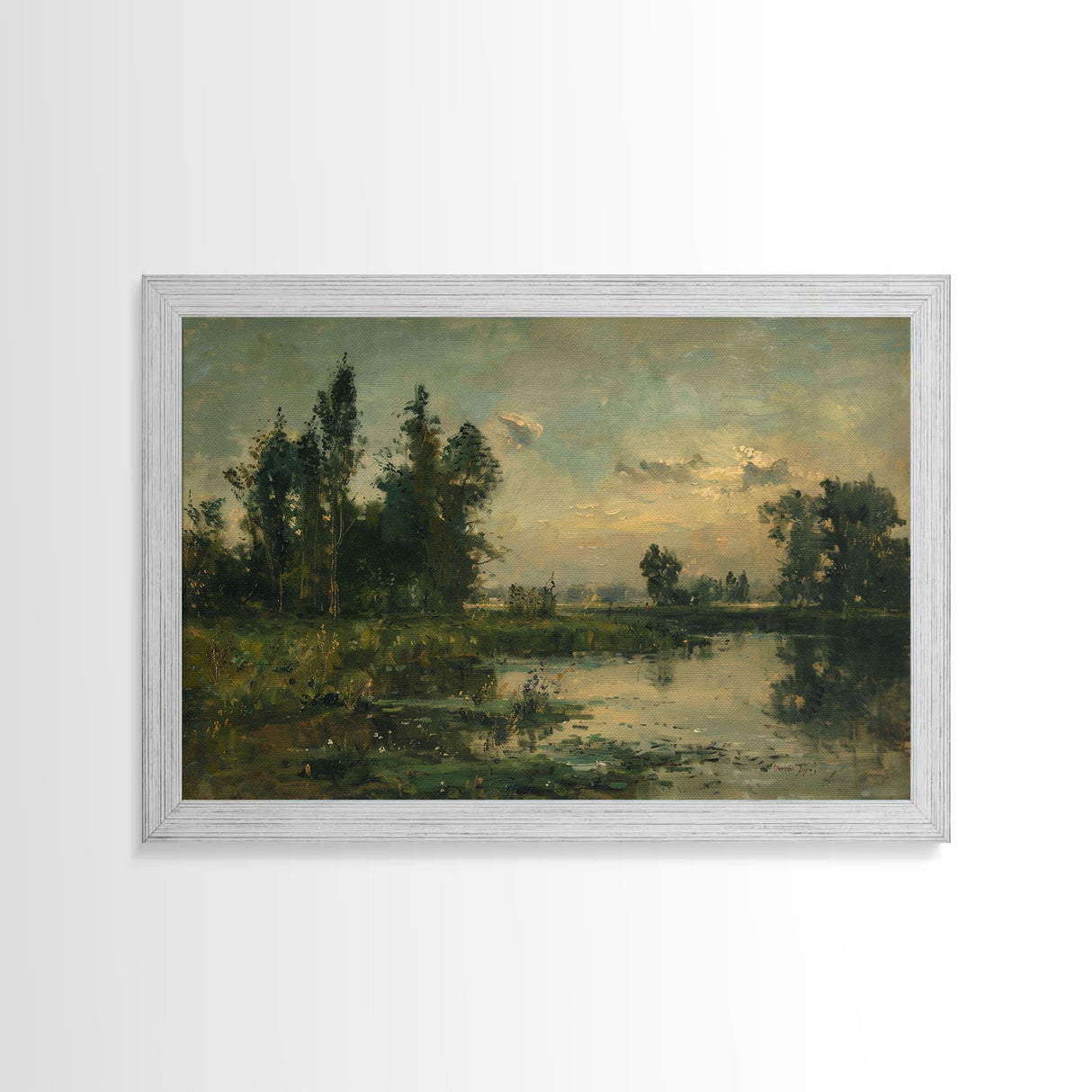 Slightly Scorched Landscape Painting Print | Framed Wall Art Or Metal Print | Home Decor | 40x60 Art | Huge Art | Living Room Decor