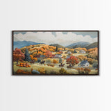 Sunset Winter Cowboy Trail Canvas Print, Perfect Christmas Decor, Rustic Winter Home Art, Western Holiday Landscape Wall Art
