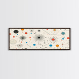 Retro Star Pattern Wall Art Print, Canvas Print, Trendy Art, Eclectic / Kitsch Decor, Midcentury Modern Nursery Decor, Cute Art for Kid's Room