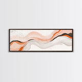 Beige, Black and Grey Swirl Art, Black & Beige Abstract Art Print, Tropical Wall Art, Abstract Wall Art, Living Room Wall Art / Home Decor