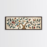 Textile Tree Print - "The Giving Tree" - Framed Canvas Print - Boho Style Wall Art