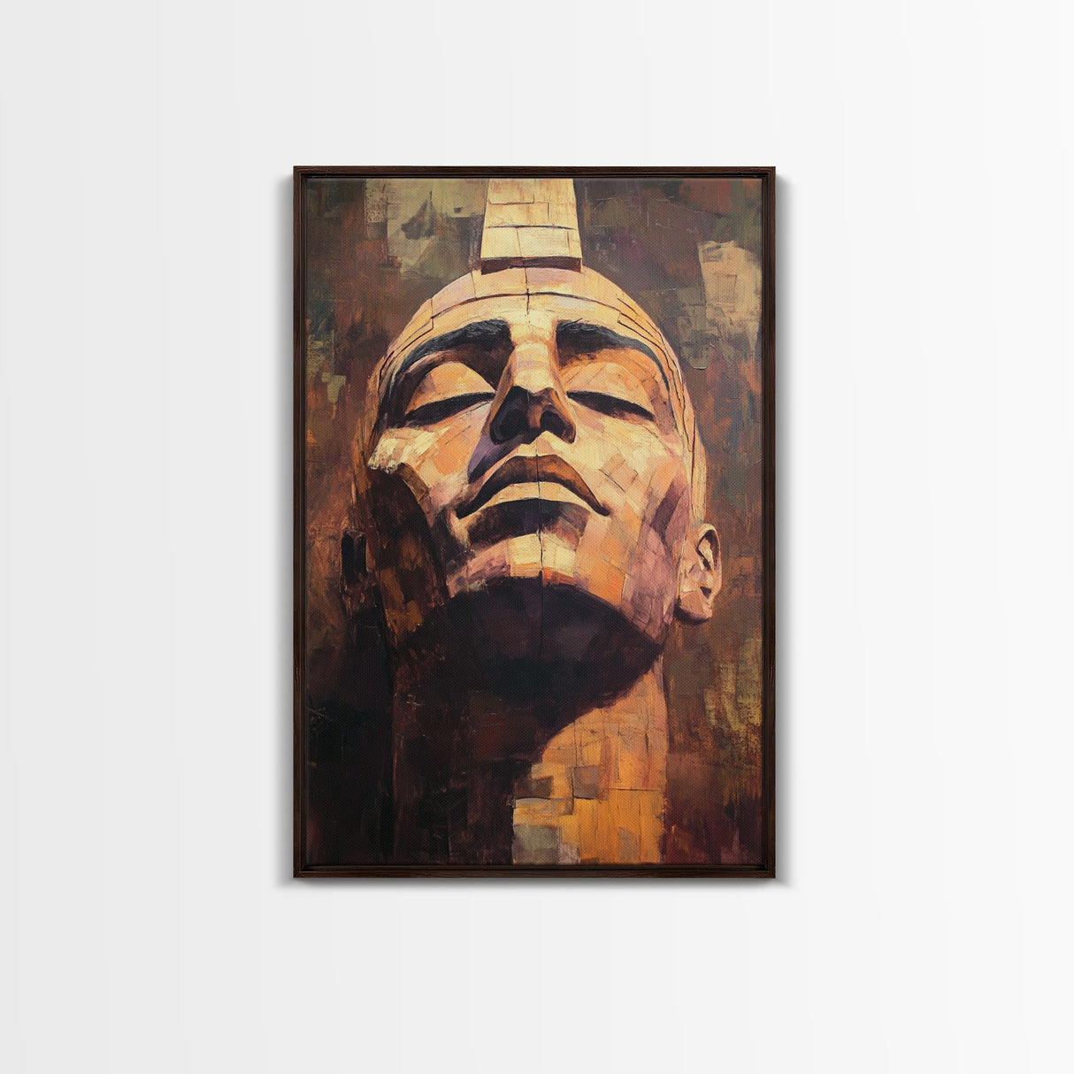 Ozymandias Painting Canvas Print, Ozymandias Wall Art, Ozymandias Print, Framed Canvas, Eclectic Home Decor