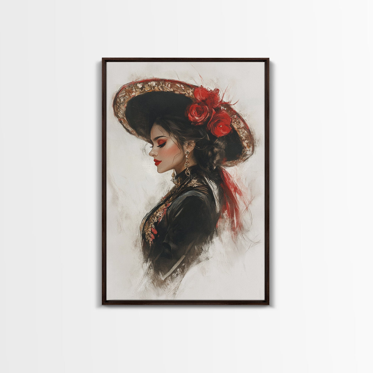 The Matador - Framed Canvas Print - Spanish Style Art - Cultural Home Decor