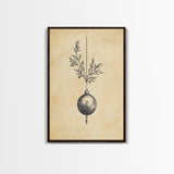 Christmas Tree Ornament Painting Print, Boho Christmas Wall Art, Framed Canvas