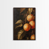 Oil Painting Print Of Oranges, Fruit Still Life, Antique Fruit Still Life Oil Painting Kitchen Decor, Kitchen Wall Art, Kitchen Decoraitons