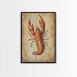 Kitsch Kitchen Home Decor, Crayfish Painting Print, Crawdaddy Wall Art, Louisiana Home Decor, Cajun Decor, Kitchen Wall Art
