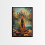 Zen Art, Yoga Studio Decor, Framed Canvas Print, Yoga Wall Art, Zen Wall Art, Meditation Wall Art, Living Room Decor, Relaxing Decor