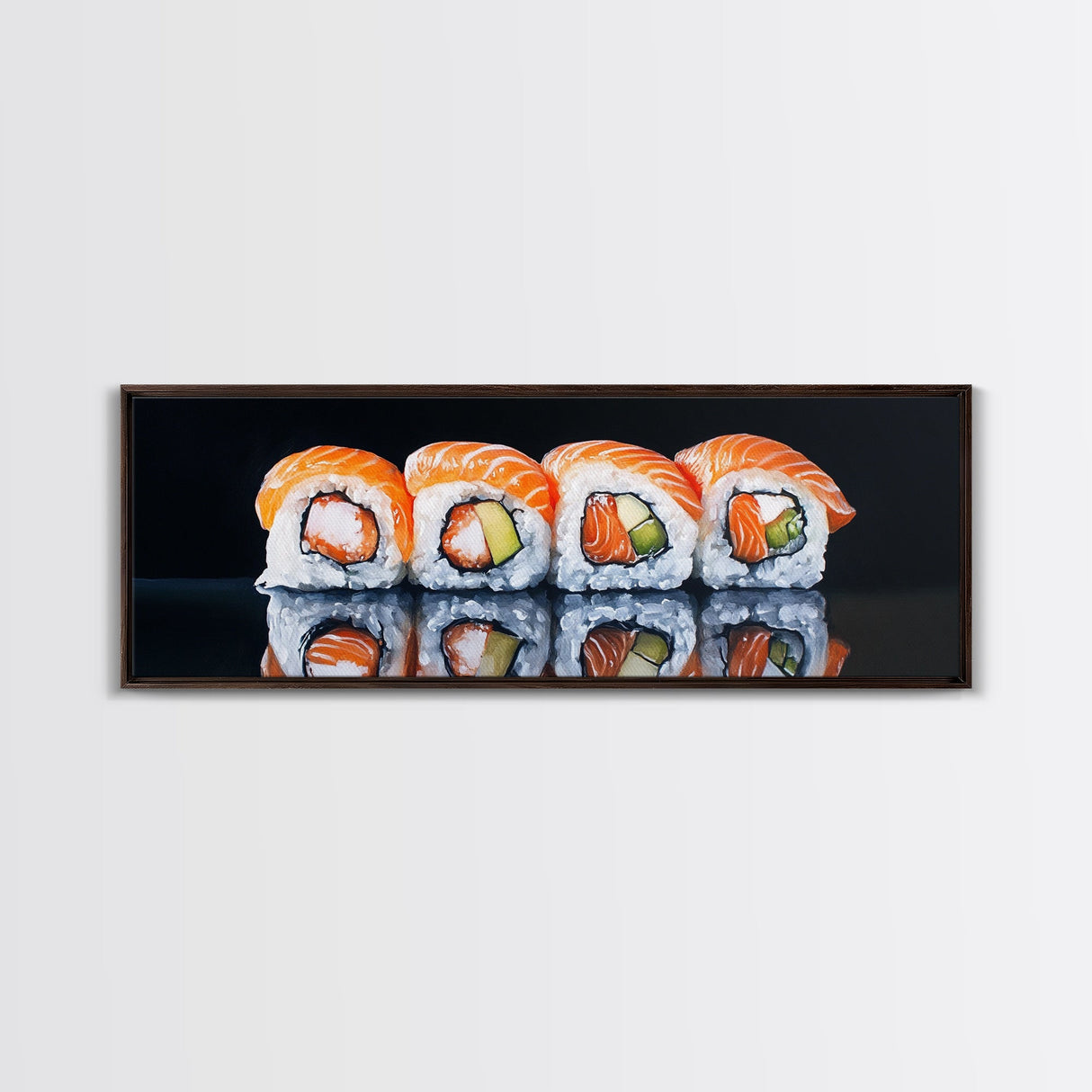 Kitchen Wall Art Home Decor, Dining Room Art, Painting of Sushi Canvas Print, Modern Art, Eclectic Kitchen Decor, Modern Kitchen