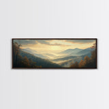 Large Abstract Mountains Painting on Canvas Print, Mountain Painting Modern Living Room Wall Art Gift for Her Custom Oil Painting Print
