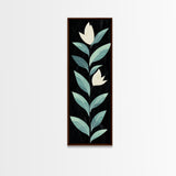 Retro Mid Century Modern Flower Painting Print, Accent Piece, Accent Art, Tall and Narrow Art, Skinny Wall Art, Floral Decor, Botanical Print