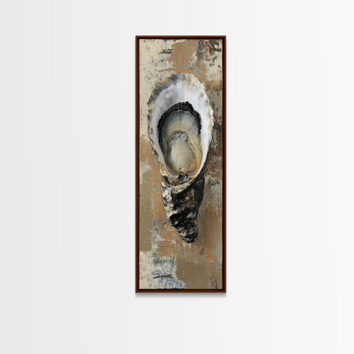 Koi Fish Framed Canvas Print Long Narrow Wall Art Zen Decor Coastal Decor Whimsical Art Tall Skinny Art for Bedroom Above Bed