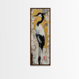 Wild Wolf Canvas Print Rustic Wall Art Tall Skinny Art for Bedroom Farmhouse Decor Animal Art Living Room Wall Art Gift Idea