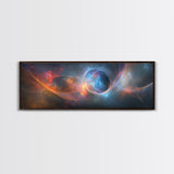 Vibrant Abstract Space Framed Canvas Print Painting Prints Modern Minimalist Wall Art Living Room Horizontal Decor