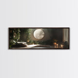 Zen Canvas Print Minimalist Indoor Jungle Art Peaceful Boho Decor Relaxing Yoga Art Bedroom Wall Art Nature Inspired