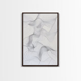 Black White Line Art Canvas Print Minimalist Geometric Wall Decor Modern Zen Artwork Above Couch Gift Idea Stylish Home Accent