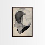 Golden Ratio Inspired Abstract Canvas Print Minimalist Monochrome Wall Art Unique Geometric Home Decor Artistic Gift Design