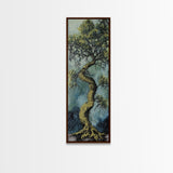 Oak Tree Art, Canvas Print, moody art, botanical prints, farmhouse art, vertical wall art, rustic art, extra wide art, above bed wall art