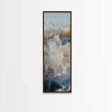 Ocean Splash, nautical wall art, seascape painting, surf wall art, blue and green wall art, coastal decor, Framed Canvas Print
