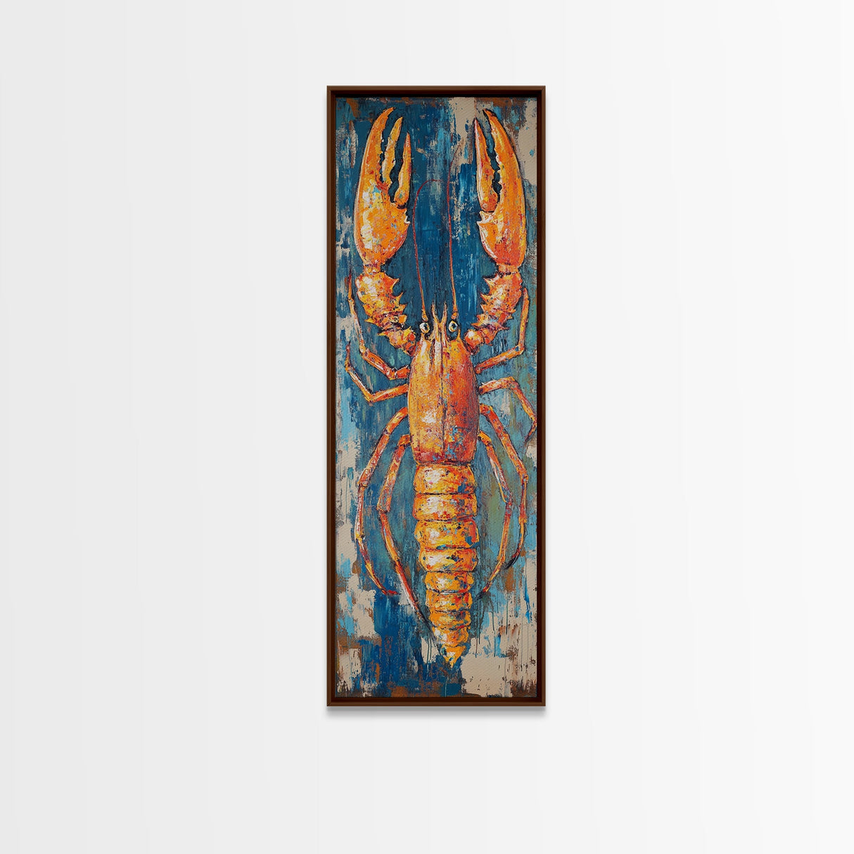 Lobster Painting, Coastal Wall Art, Nautical Decor, Seafood Art, Framed  Print, Rustic Wall Art, Farmhouse Art, Kitchen Wall Art