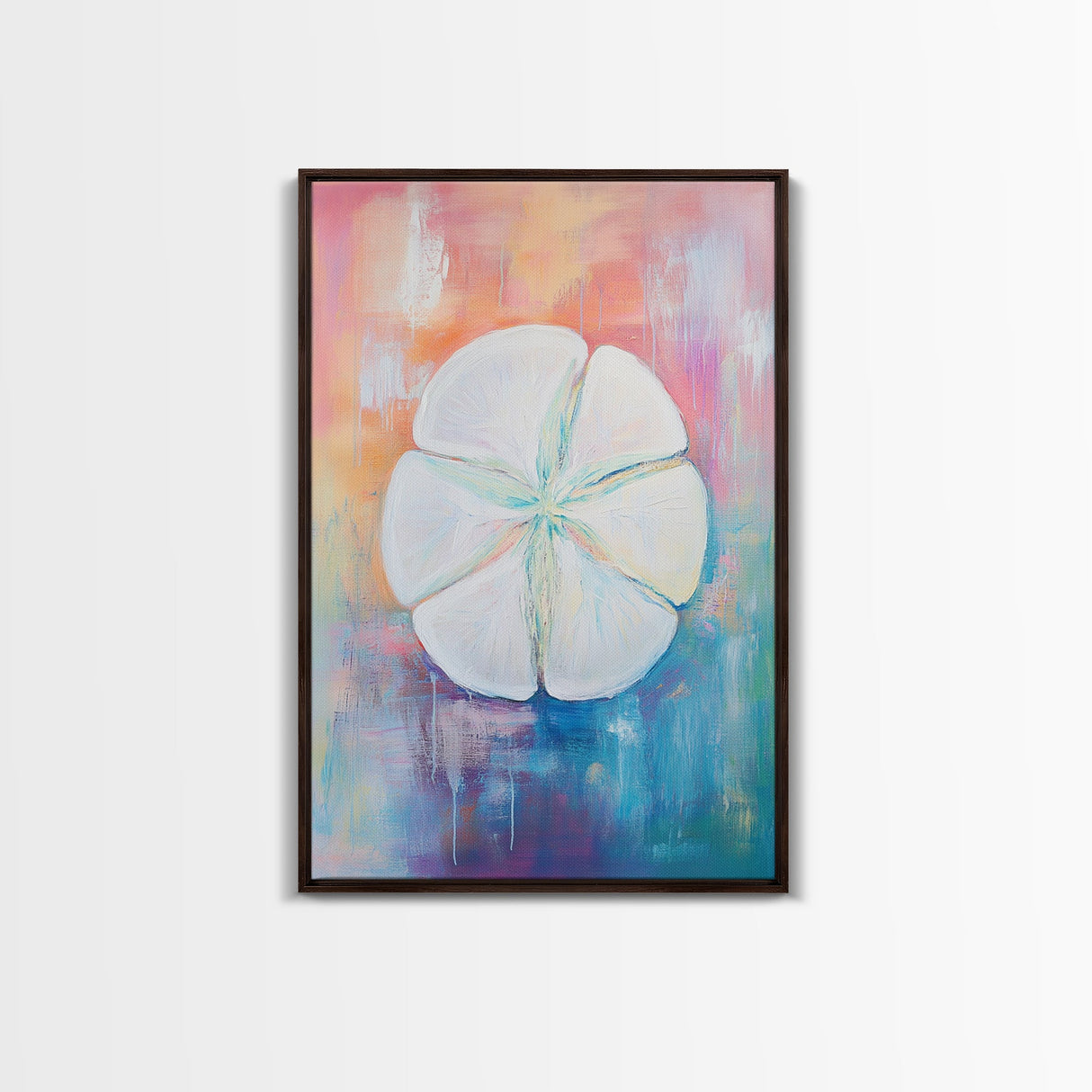 Lemon Art Print, Citrus Kitchen Decor, Coastal Art, Tropical Fruit Painting, Boho Art, Vibrant Wall Art, Canvas Print, Dining Room Decor