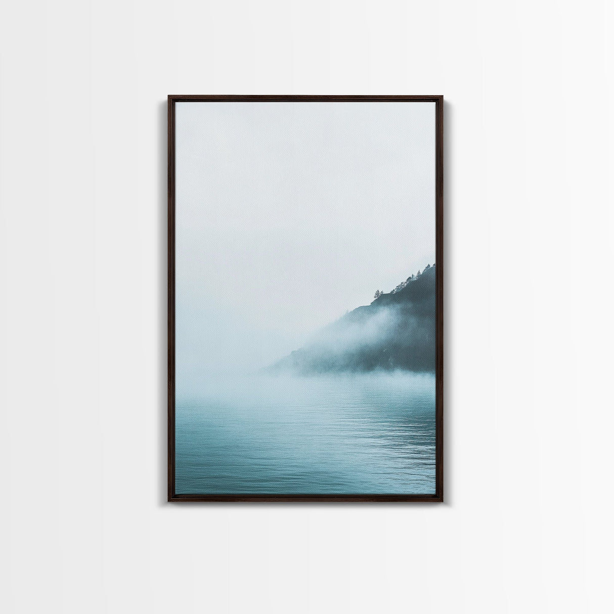 Misty Waters, Lake Tahoe Art, Moody Art, Coastal Landscape, Nautical Wall Art, Wabi Sabi Art, Minimalist Art, Canvas Print