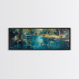 Tranquil Pond Reflection Canvas Print Serene Nature Wall Art Peaceful Landscape Home Decor Office Bedroom Gift