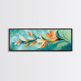 Tropical Floral Art, Vibrant Botanical Painting, Boho Nature Wall Decor, Bright Summer Home Decor, Bedroom or Living Room Art