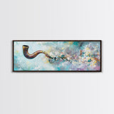 Abstract Smoke Pipe Art Canvas Print - Surreal Colorful Painting, Fantasy Wall Decor, Boho Home Aesthetic, Bar Lounge Art