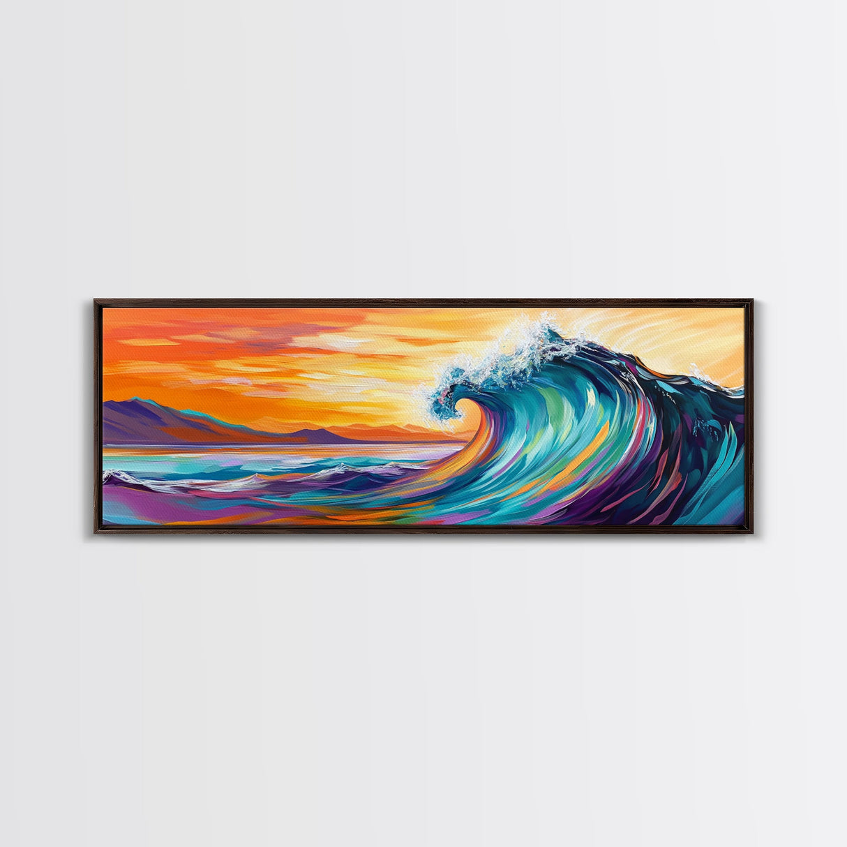 Ocean Wave, Dynamic Seascape Painting, Surfer’s Paradise Art, Coastal Decor, Canvas Print, Living Room Artwork, Beach House Art