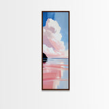 Sunset Reflection, Pastel Clouds, Serene Landscape, Canvas Print, Tranquil Art, Modern Home Decor, Office Wall Art, Beach House Style