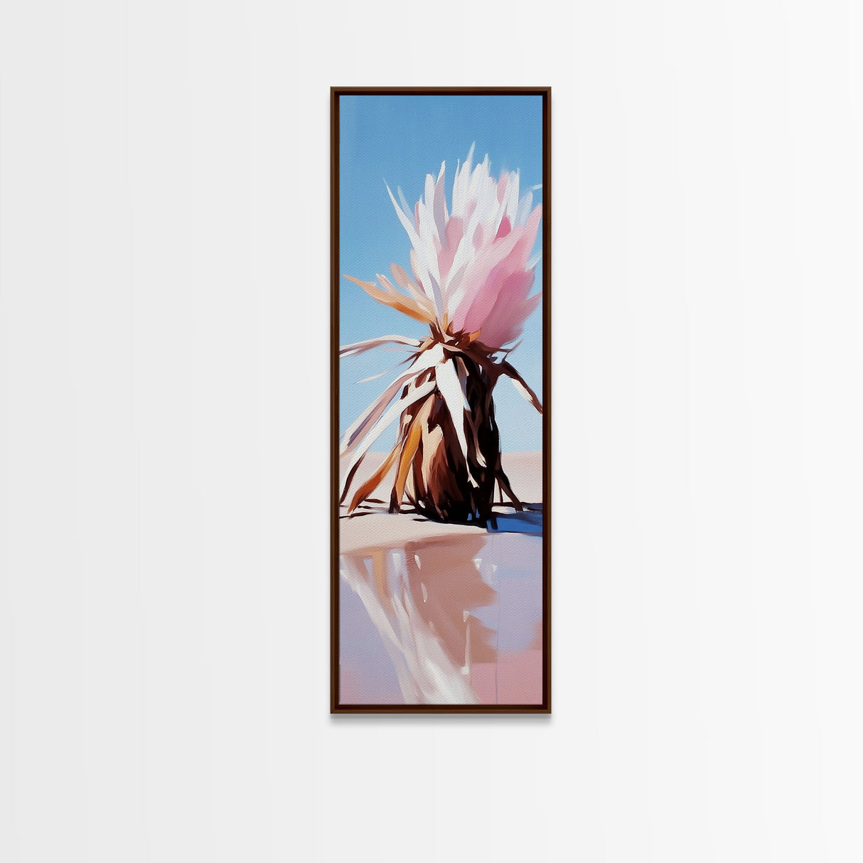 Desert Bloom, Dried Flower, Boho, Nature Wall Art, Rustic Aesthetic, Earthy Tones, Autumn Decor, Framed Canvas Print