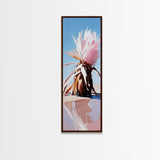 Desert Bloom, Dried Flower, Boho, Nature Wall Art, Rustic Aesthetic, Earthy Tones, Autumn Decor, Framed Canvas Print