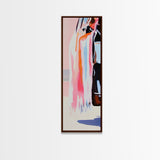 Vibrant Textures, Abstract Fashion Art, Bold Color Splashes, Modern Aesthetic, Trendy Wall Decor, Artistic Expression, Framed Canvas Print