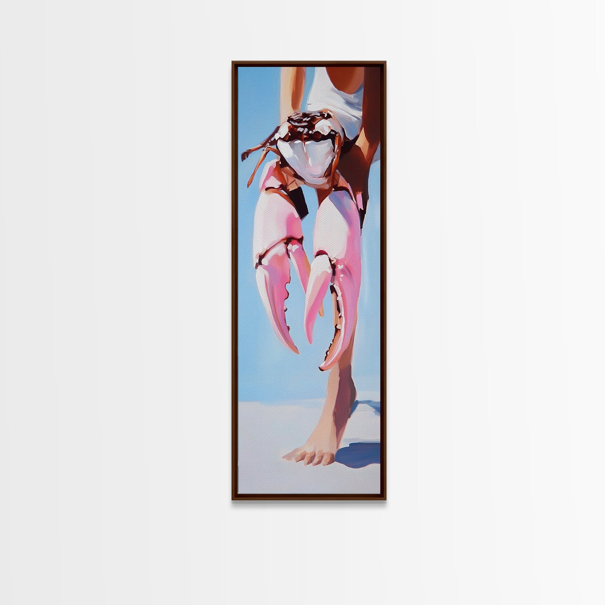 Seaside Escape, Beach Scene, Peaceful Horizon, Coastal Dream, Framed Canvas Print, Living Room Wall Art, Minimalist Art, Ocean View