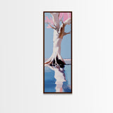 Tree Reflection, Serene Landscape, Minimalist Wall Art, Canvas Print, Calming Nature, Home Decor, Boho Aesthetic, Tranquil Painting