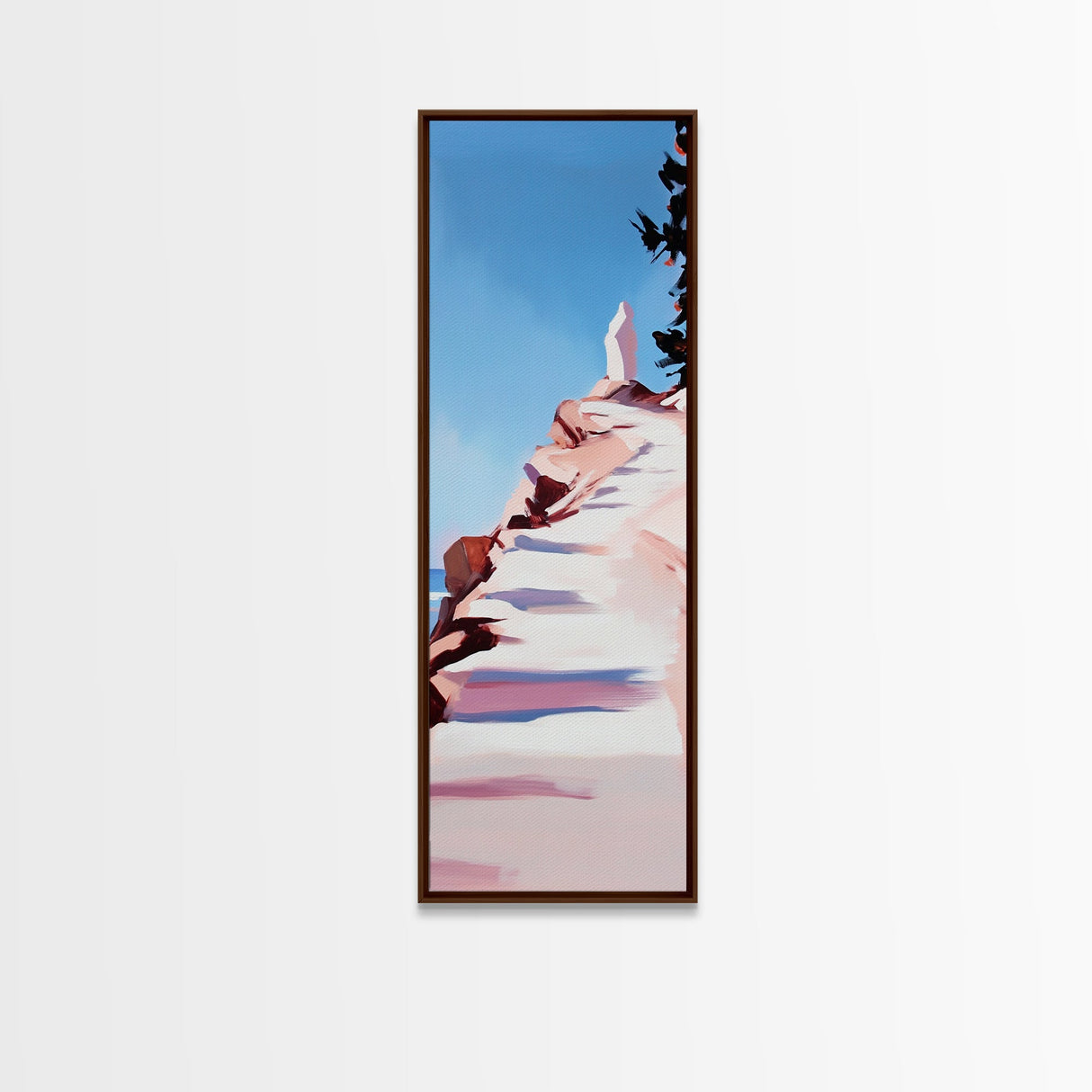 Sunset Cliffs, Beach Landscape, Warm Coastal Decor, Ocean View Art, Living Room Print, Modern Seascape, Canvas Print, Summer Art