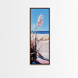 Pampas Grass, Beach Aesthetic, Coastal Decor, Canvas Print, Minimalist Art, Neutral Wall Art, Bedroom Wall Art, Boho Home Decor