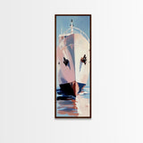 Luxury Yacht, Nautical Wall Art, Ocean Canvas Print, Maritime Aesthetic, Minimalist Decor, Coastal Living, Elegant Home Art