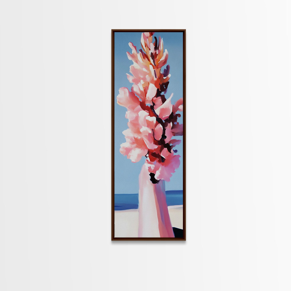Vibrant Floral, Botanical Art, Abstract Painting, Framed Canvas Print, Bright Home Decor, Nature Inspired, Office Wall Art, Spring Art