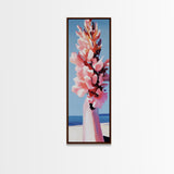 Vibrant Floral, Botanical Art, Abstract Painting, Framed Canvas Print, Bright Home Decor, Nature Inspired, Office Wall Art, Spring Art