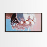 Water Droplets, Surreal Reflection, Abstract Aesthetic, Modern Minimalist Art, Contemporary Home Decor, Living Room Wall Art