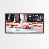 Blush Wedding, Romantic Art, Framed Canvas Print, Elegant Wall Decor, Feminine Painting, Modern Bedroom Art, Minimalist Aesthetic