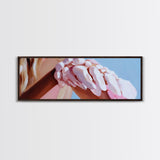 Seashell Bracelet, Coastal Jewelry, Ocean Inspired Art, Framed Canvas Print, Boho Decor, Minimalist Aesthetic, Summer Wall Artwork